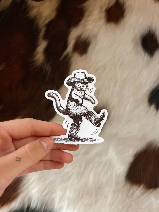 Western Cat Sticker