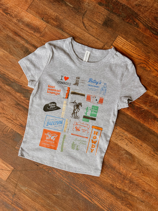 Western Matchbox Baby Tee