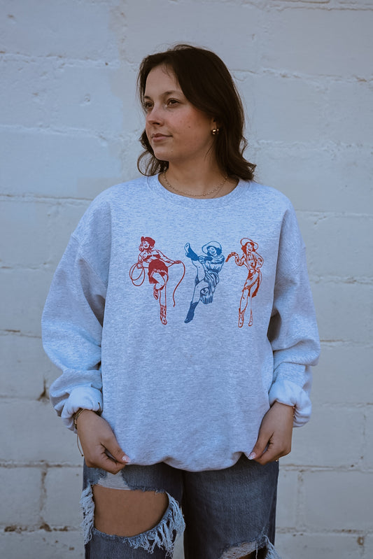 Cowgirl Pinup Sweatshirt