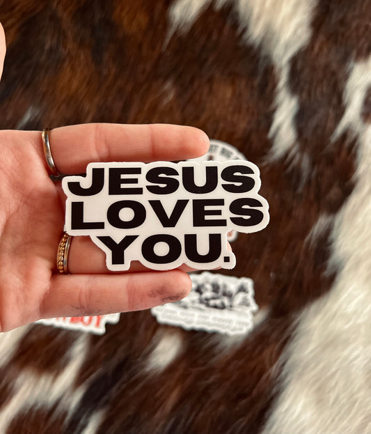 Jesus Loves You Sticker