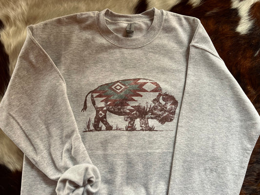 Aztec Buffalo Sweatshirt